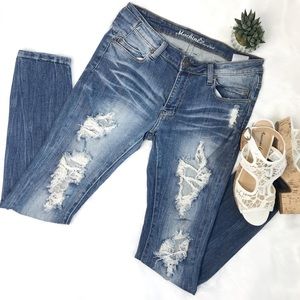 Machine Nouvelle Mode Factory Damaged Jean, Sz 31